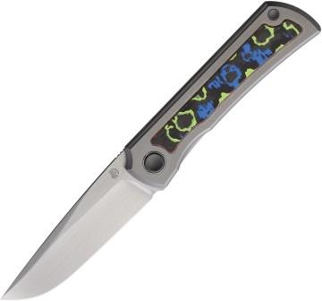 NMB2525GLCF North Mountain Blade Sun Framelock Pocket Knife Titanium Carbon Fiber