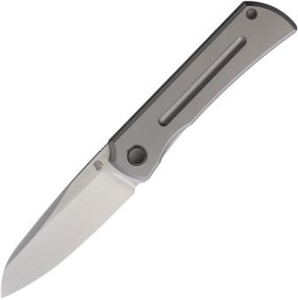NMB2526ST North Mountain Blade Moon Framelock Pocket Knife Titanium Stripe