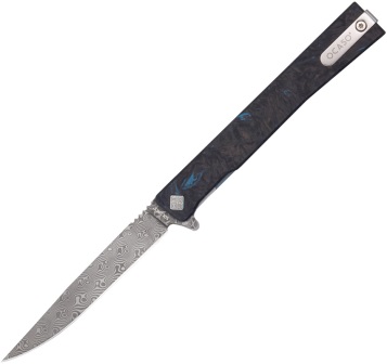 OCA10IFB Ocaso Solstice Framelock Pocket Knife Damascus