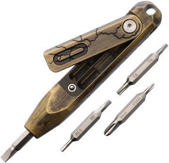 Oknife Otacle D1 Tool Cracked Brass - OKNOTACLED1CB
