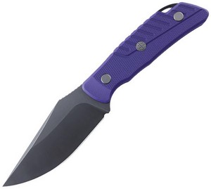 PFKP16PGAW Petrified Fish Barracuda Fixed Blade Knife Purple