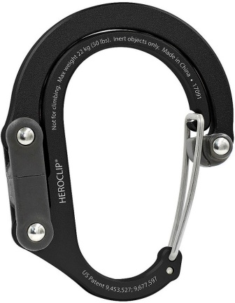 QLIP12010 Heroclip Small Stealth Black