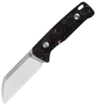 QS130BPE1 QSP Baby Penguin Fixed Blade Knife Carbon Fiber