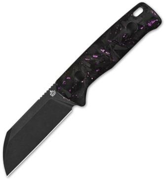 QS130BPE2 QSP Baby Penguin Fixed Blade Knife Carbon Fiber