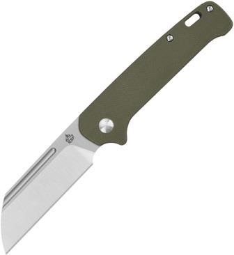 QSP Knife Penguin Slip Joint Pocket Knife Green G10 - QS130SJD