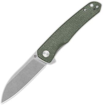 QSP Otter Linerlock Pocket Knife Green Micarta - QS140E1