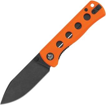 QSP Knife Canary Linerlock Pocket Knife Orange G10 - QS150B2