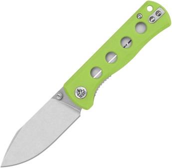 QSP Knife Canary Linerlock Pocket Knife Neon G10 - QS150C1