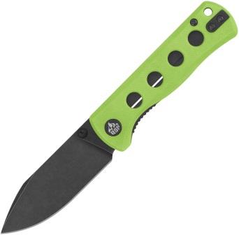 QSP Knife Canary Linerlock Pocket Knife Neon G10 - QS150C2