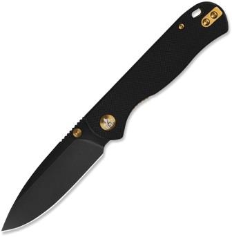 QSP Ferret Linerlock Pocket Knife Blackout - QS170A2