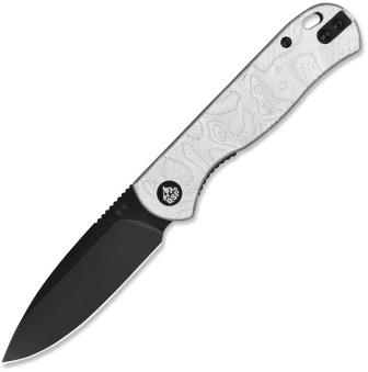 QSP Ferret Linerlock Pocket Knife Black Aluminum Foil - QS170D2