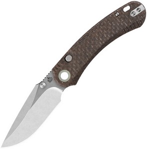 QS174A1 QSP Coyote Button Linerlock Pocket Knife Glow in the Dark
