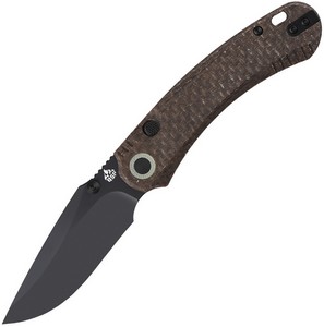 QS174A2 QSP Coyote Button Linerlock Pocket Knife Glow in the Dark