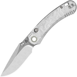 QSP Coyote Button Linerlock Pocket Knife Aluminum - QS174D1
