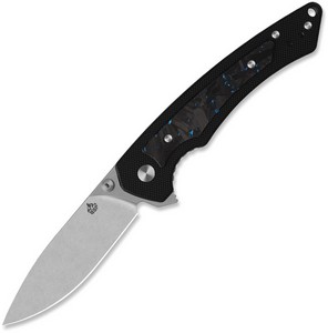 QSP Peregrine Linerlock Pocket Knife Blue Carbon Fiber - QS177C1