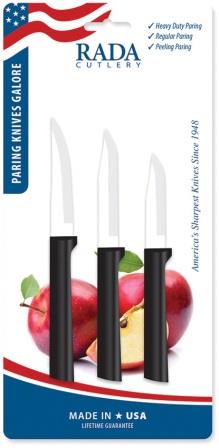 Rada Paring Knives Galore Set Black - RDCDG201