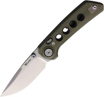 Reate PL-XT Pivot Lock Pocket Knife Green SW - REA130