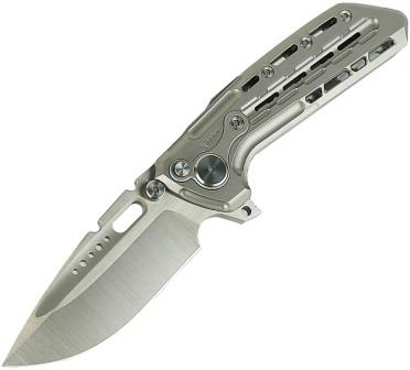 REA181 Reate Terminator Framelock Pocket Knife TX228 TI Bead Blast