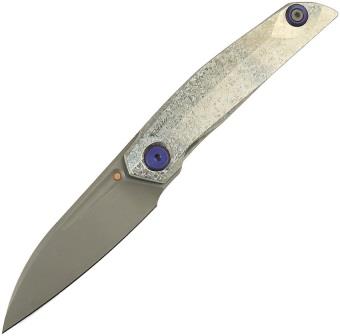 REA211 Reate VK Anub Framelock Pocket Knife Crystal Titanium