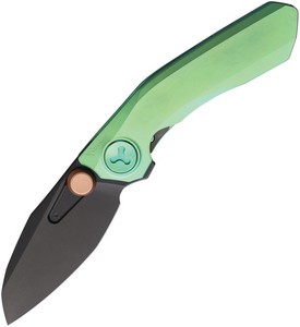 REA260 Reate VK-FROK Framelock Pocket Knife Titanium Green