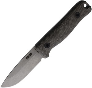 REKF3119GCMBLKA Reiff F3 EDC Fixed Blade Knife Stonewash