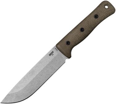 REKF6019GCMBLKA Reiff F6 Leuku Gen 2 Fixed Blade Knife Micarta