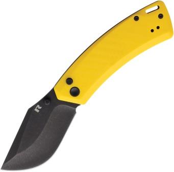REVCNYNYLW Revo Canyon Button Lock Pocket Knife Yellow