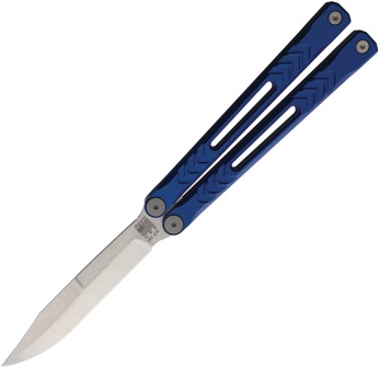 REVNXSSABL Revo Nexus Balisong Butterfly Pocket Knife Blue