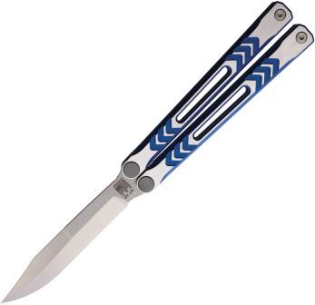 REVNXSTTBL Revo Nexus Balisong Pocket Knife Blue