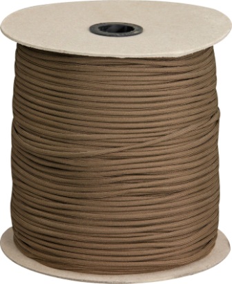 RG027S Parachute Cord Brown 1000 Ft
