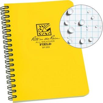 Rite in the Rain Side Spiral Notebook Yellow - RITR353
