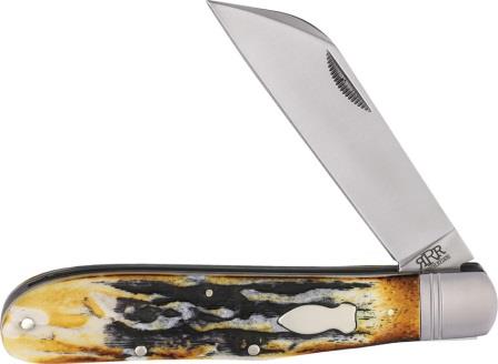 Rough Ryder Reserve Grandaddy Folder Pocket Knife Brown Stag Bone - RRR024CB