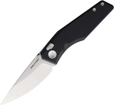 Real Steel Spectrum Button Lock Pocket Knife Black G10 - RS7142BS