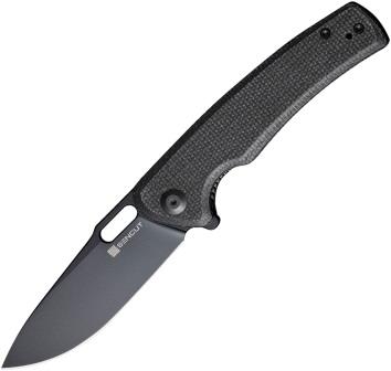 S200653 SENCUT Vesperon Linerlock Pocket Knife Black Micarta