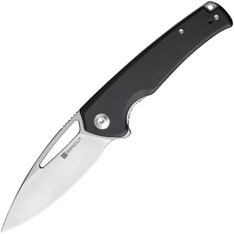 S210131 SENCUT Mims Linerlock Pocket Knife Black G10