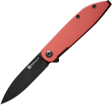 S220193 SENCUT BocII II Linerlock Pocket Knife Burgundy G10