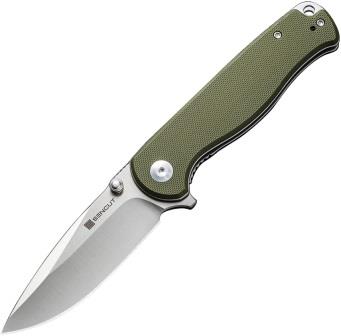 S23054B2 SENCUT Errant Linerlock Pocket Knife OD Green G10