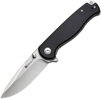 S23054B3 SENCUT Errant Linerlock Pocket Knife Black Micarta