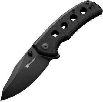 S230681 SENCUT Excalis Linerlock Pocket Knife Black G10