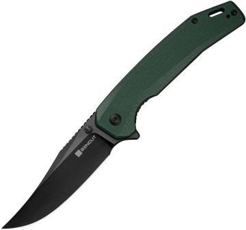 S250381 SENCUT Vornix Linerlock Pocket Knife Green G10