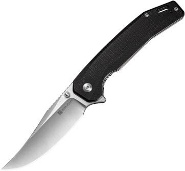 S250382 SENCUT Vornix Linerlock Pocket Knife Black Micarta