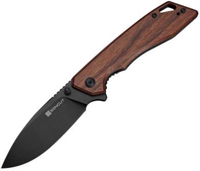 S250553 SENCUT Stratex Linerlock Pocket Knife Wood