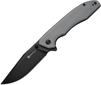 S250561 SENCUT Sylor Linerlock Pocket Knife Gray G10