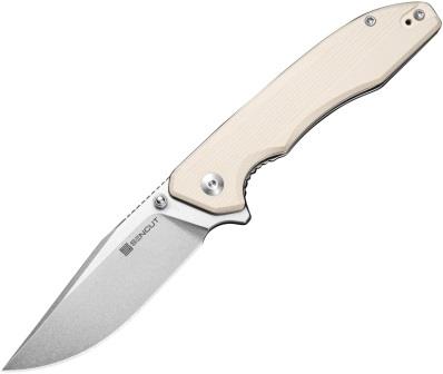 S250562 SENCUT Sylor Linerlock Pocket Knife Ivory G10