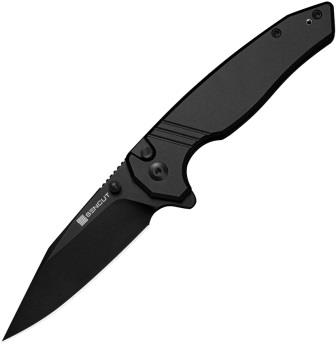 S250681 SENCUT Selkyris Button Lock Pocket Knife Black