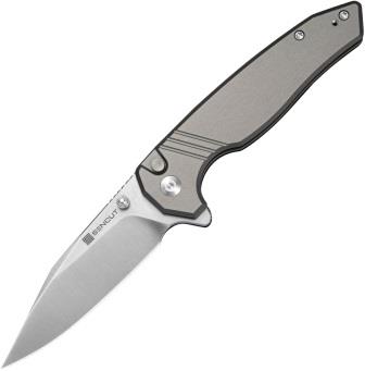 S250682 SENCUT Selkyris Button Lock Pocket Knife Gray