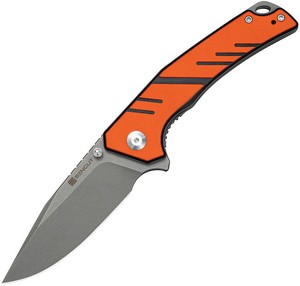 S250991 SENCUT Quirk Linerlock Pocket Knife Orange G10