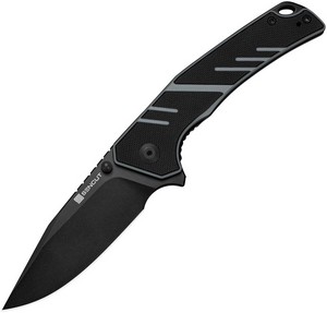 S250992 SENCUT Quirk Linerlock Pocket Knife Black Gray