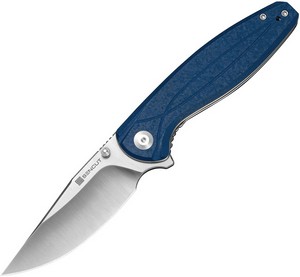 S251042 SENCUT Vyrce Linerlock Pocket Knife Blue G10