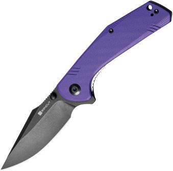 SA02D SENCUT Actium Linerlock Pocket Knife Purple G10